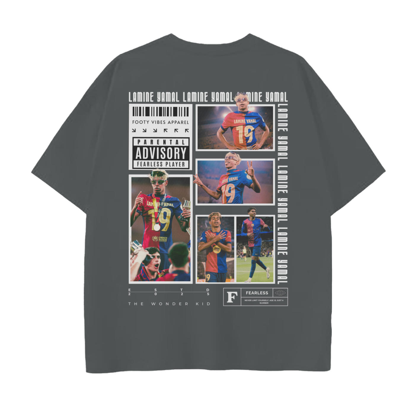 Lamine Yamal Drop Shoulder T-Shirt – Footy Vibes Club