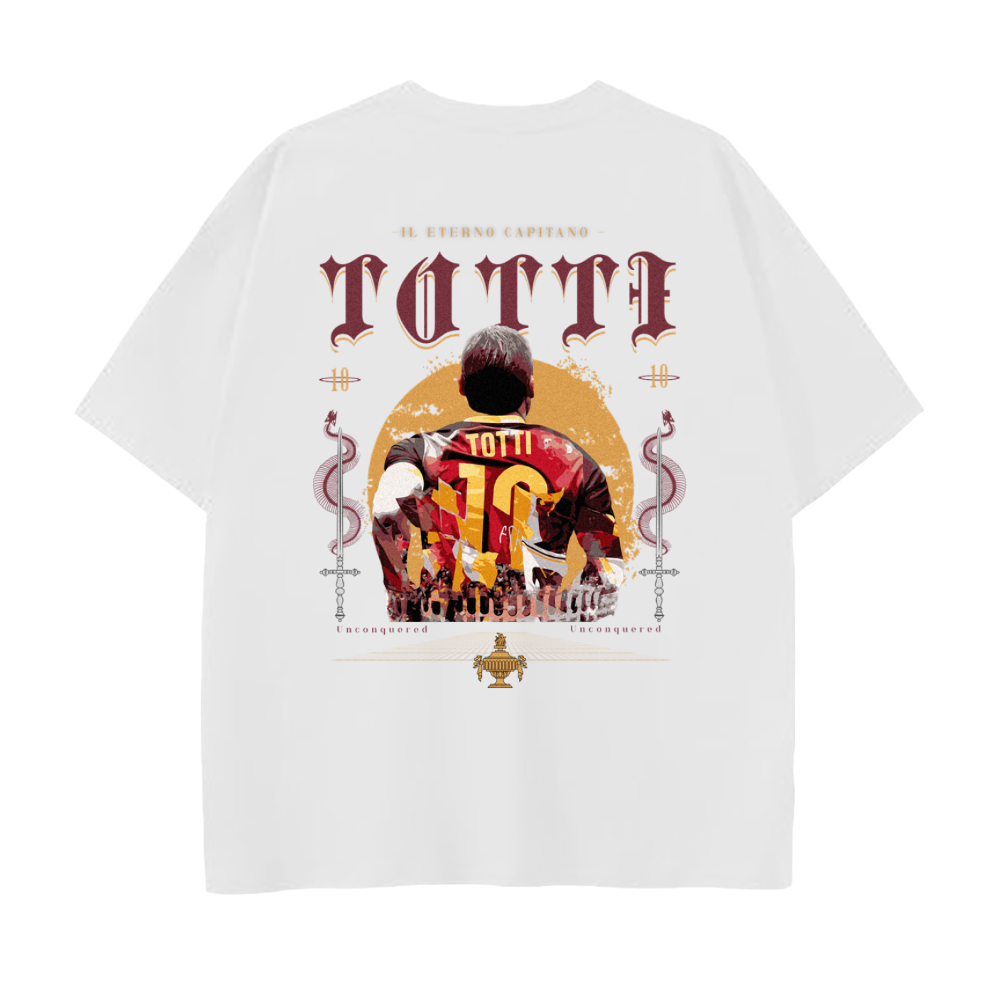 希少　TOTTIトッティー　ローマ　サッカーTシャツ Totti Drop Shoulder T-Shirt – Footy Vibes Club