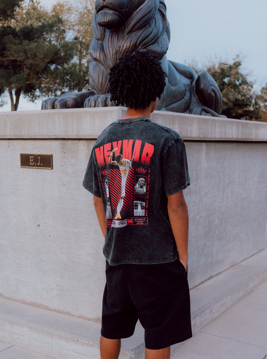 Neymar Acid Washed Oversize T-Shirt