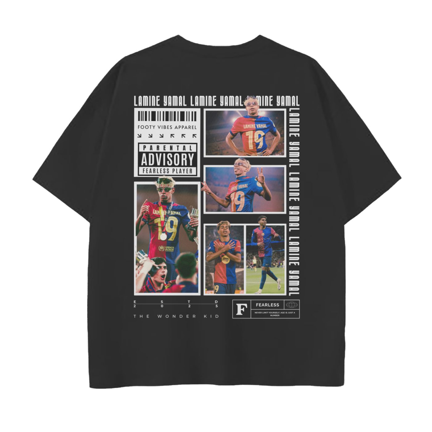 Lamine Yamal Drop Shoulder T-Shirt – Footy Vibes Club