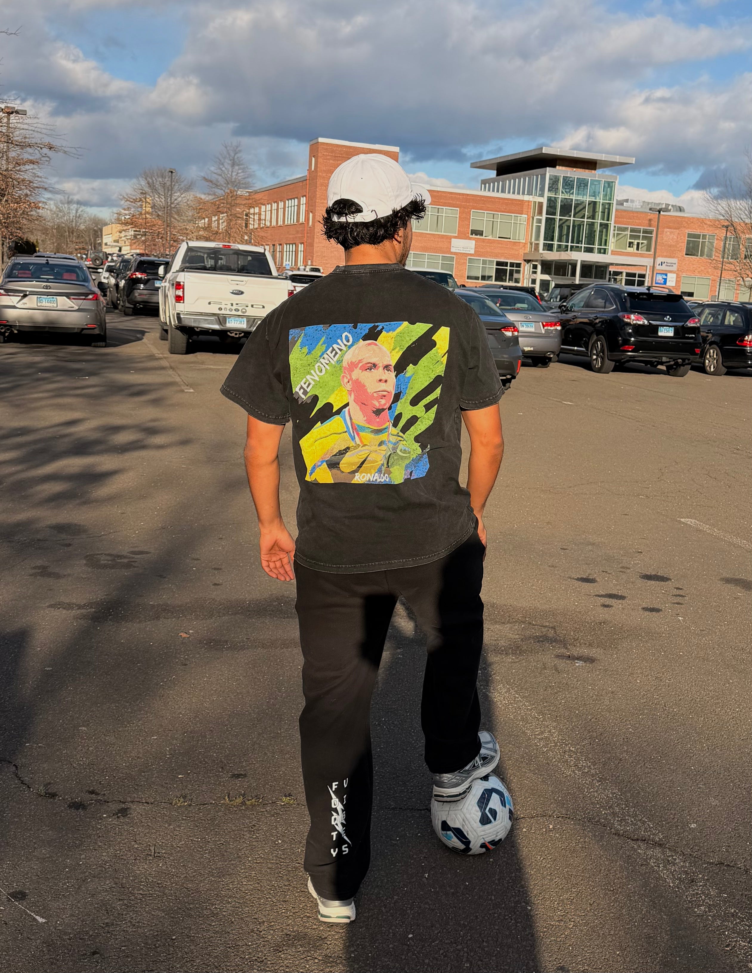 R9 Fenomeno Acid Wash Oversize T-Shirt