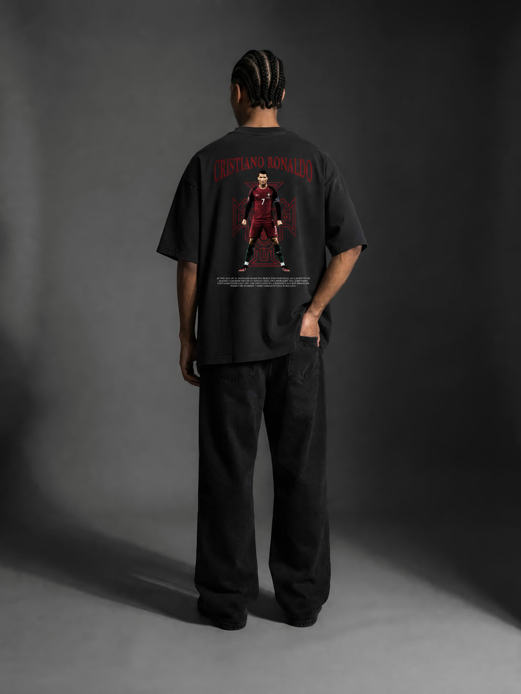 Ronaldo Vintage Washed Oversized T-Shirt